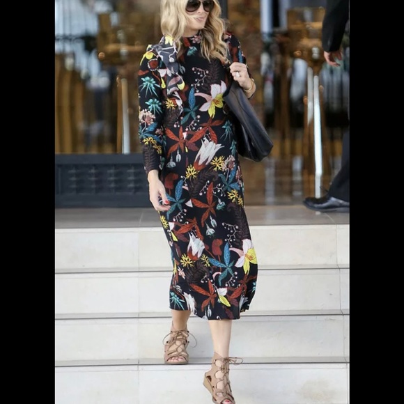 H&M FLORAL FLOWERS DRESS - Picture 8 of 8